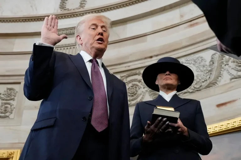 Donald Trump's 2025 inauguration, a key moment for the rise of Christian nationalism in US politics.