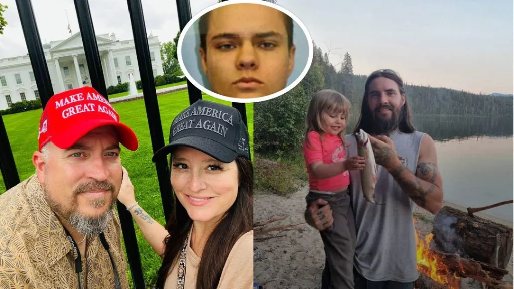 Jason and Heather Roley, parents of the Idaho shooter, wearing MAGA hats.