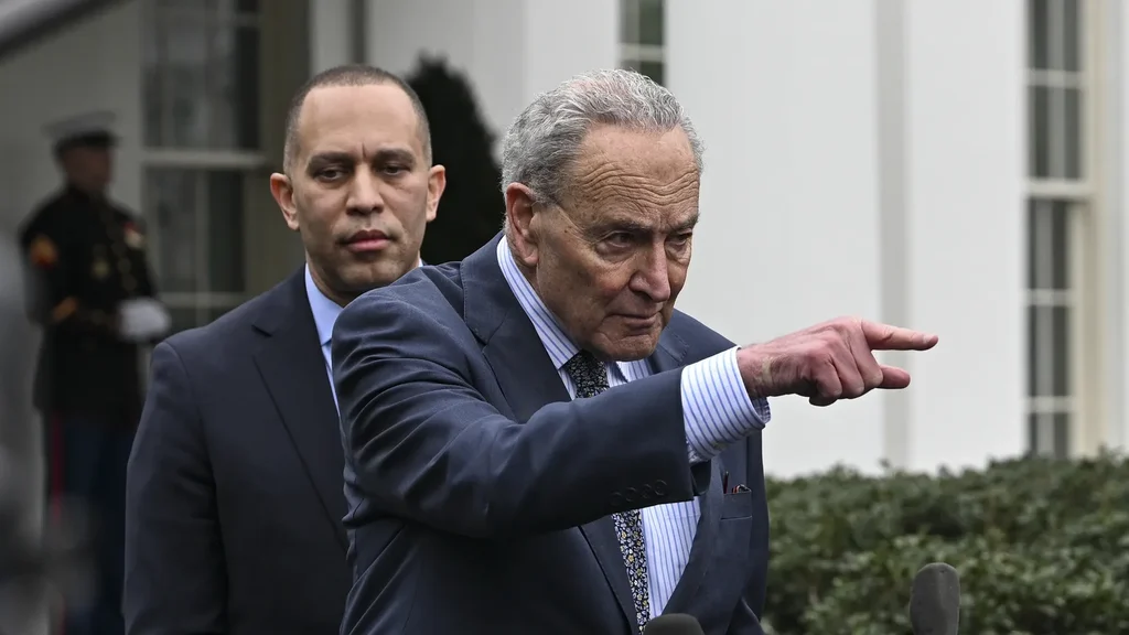 Democratic establishment grassroots pressure forces Hakeem Jeffries and Chuck Schumer into meetings